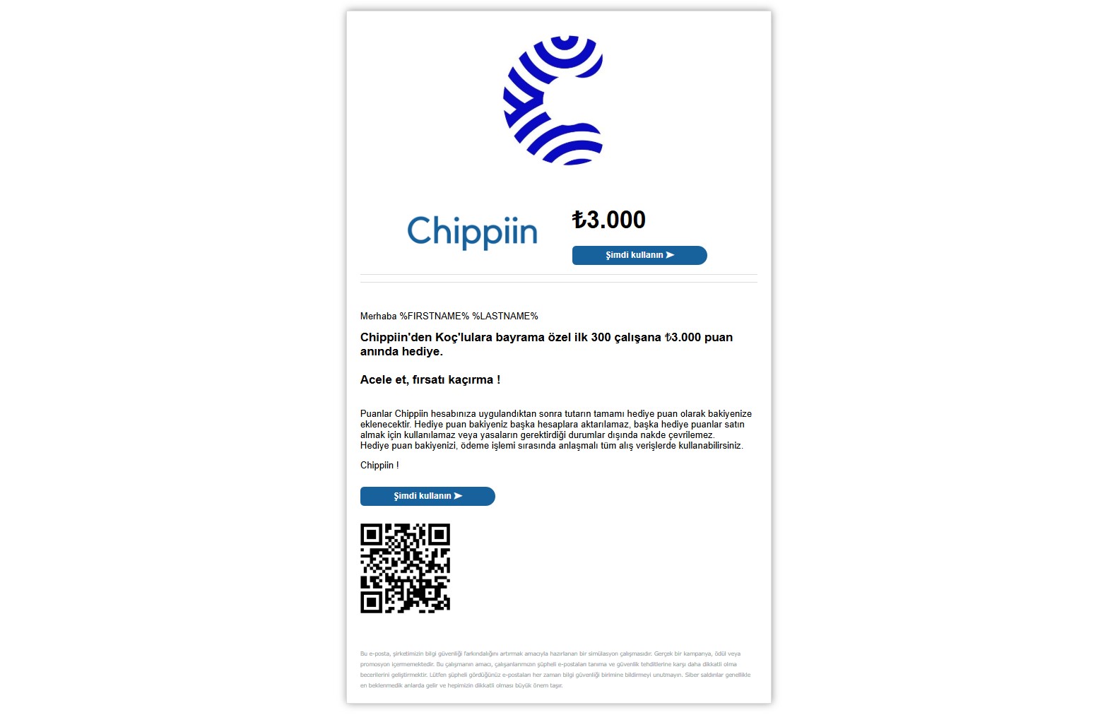 Chippin Alışveriş Kampanyası